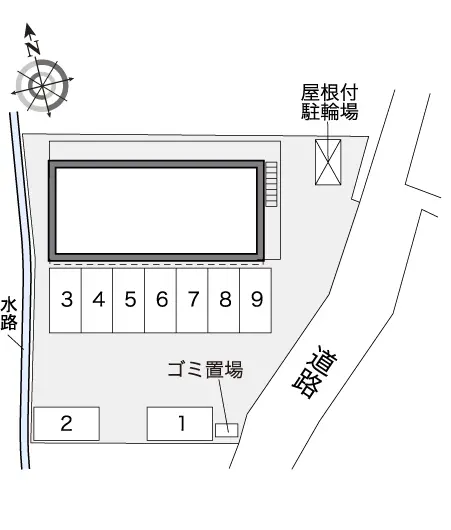 ★手数料０円★広島市安佐北区可部１丁目　月極駐車場（LP）